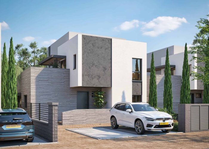 הדמיה של וילה בפרויקט רובע אלונים